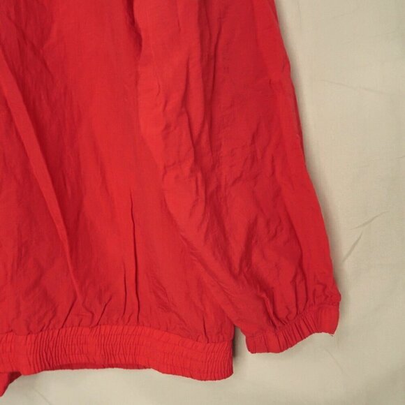 Vintage 80s Catalina Windbreaker Jacket Full Zip Red Nautical Women's Size XL - Picture 10 of 14